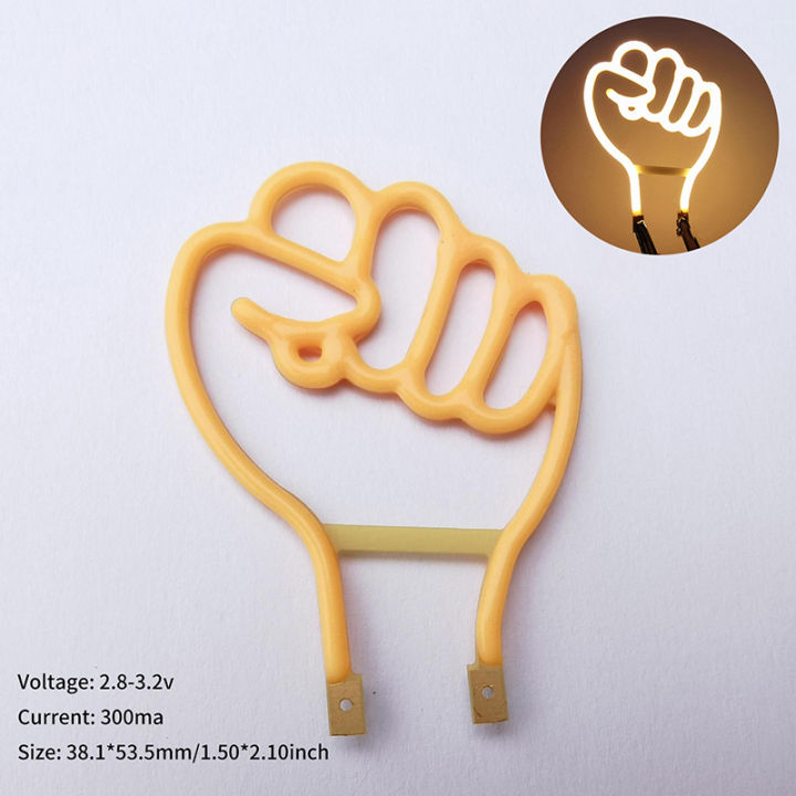 New%203V%20LED%20Fist%20Shaped%20Edison%20Flexible%20Filament%20Christmas%20Holiday%20Party%20Love%20Letter%20Decoration%20DIY%20Bulb%20Accessories%20-%20Image%202