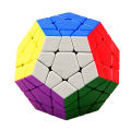 Shengshou Gem 3x3 Megaminx Stickerless Speed Cube Magic Cube Twist Puzzle Dodecahedron Magic Cube. 