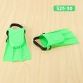Kids Adults Adjustable Fins Swimming Diving Swimming Fins - Green, S: 25-30. 