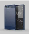 lthmy for Sony Xperia XZ1 Case Carbon Fiber TPU Soft Silicone Back Cover Armor Phone Case Casing. 