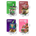 SEMBO Mini City Street View Building Blocks SD6010-6049 Toys Shop Retail Store Bricks Kids Gift Present Fast Food Pizza Ice Cream MCD KFC Coca-Cola Pepsi Coffee Saloon Gucci 7-11 Restaurant Educational Learning Assembly DIY Decoration Collection Disp. 