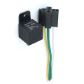 12V DC 4 Pin Car Automotive Fused Relay 40A Normally Open Relais 40A Fuse with 4pin/5Pin Backrest YULING. 