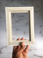 Adjustable White Wall Mount Photo Frame Multiple Sizes 4x4 to 20x30 Inch Modern Display Frame. 