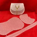 Horseshoe Bag Mesh Knitting Lining Weaving Plastic Mesh Sheet Accessories Velvet Queena. 