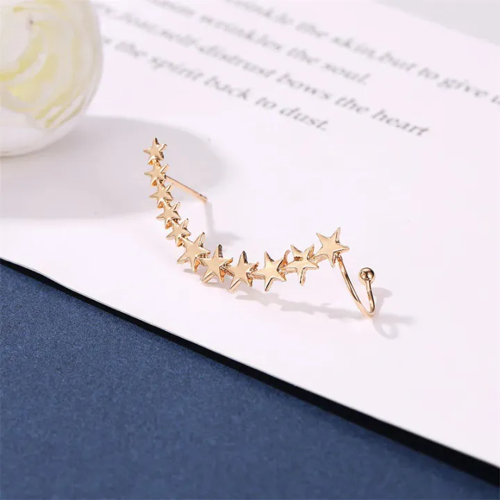 1Pcs%20Left%20Ear%20New%20Fashion%20Gold%20Silver%20Color%20Star%20Shape%20Long%20Earcuffs%20Bohemian%20Crystal%20Clip%20Pins%20Long%20Ear%20Wrap%20Cuffs%20For%20Women%20Fashion%20Jewelry,%20Gifts%20-%20Image%203