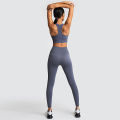 Women Fitness Seamless Sportswear Sport Workout Gym Suit and Yoga Set  Size : L. 