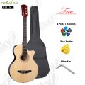 38" Acoustic Box Guitar with Bag & Accessories. 