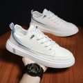 2023New Summer White Shoes Korean Style Trendy Wild Sneakers StudentsinsSports Casual White Shoes Men. 