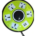 USB UFO Socket Multi Plug adapter with 02 USB Ports and 05 Universal Power Sockets. 