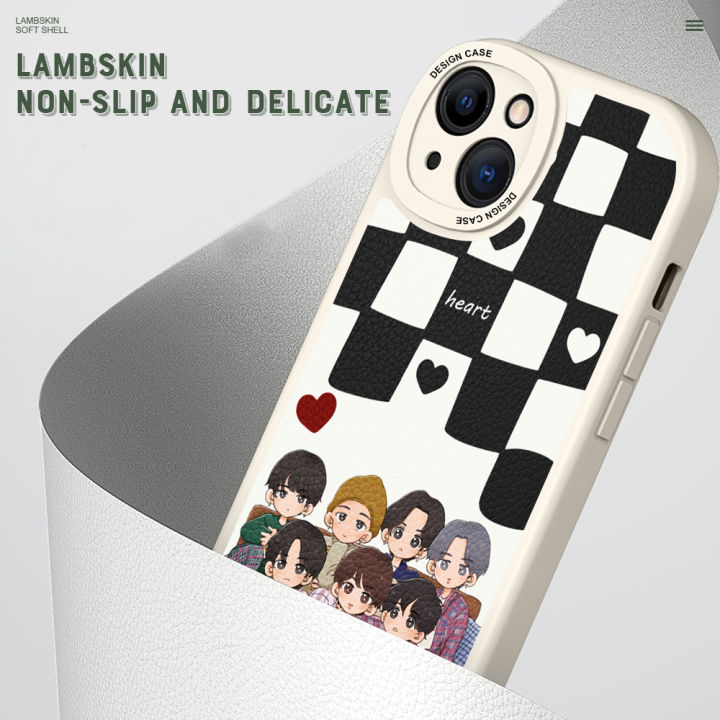 DEL%20for%20OPPO%20F19%20/%20A95%20/%20A74%204G%20Mobile%20Cover%20Boy%20Group%20BTS%20Square%20Phone%20Case%20PU%20Leather%20Soft%20Silicone%20Edge%20Back%20Cover%20-%20Image%204