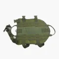 Pawaca Tactical Dog Molle Vest Harness Military Training Dog Pet Dog Nylon Harness Jacket(L). 