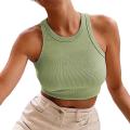 bellylady Women Cotton Summer Tank Tops Sports Sleeveless Slim Fit Cropped Tops Workout Casual Solid Color Cami Shirts. 