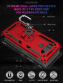 Lereach For LG K51 / Q51 Mobile Phone Case TUP+PC Hard Ring Car Ring Bracket Shockproof Back Cover. 