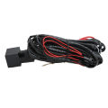 Relay Wiring Harness Black Red Long Fade On Off Halo Relay Wire Kit Remote Control Reliable for Fog HID Lights. 