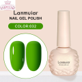 New Lanmuiar NEW 10ml Nail Polih et Green Pink Glitter Gel Varnihe Kit oak Off UV LED Gel emi Permanent Nail Art Bae Gel Top Coat et. 