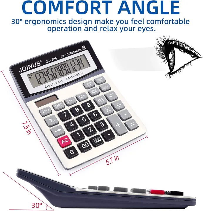 Large%2014-Digit%20Joinus%20JS-705%20LCD%20Display%20Desktop%20Calculator%20with%20Check%20&%20Correct%20Function,%20Solar%20Battery%20Dual%20Power%20Calculator,%20Large%20Computer%20Keys%20Electronics%20Calculator%20for%20Office%20School%20Calculating%20-%20Image%203