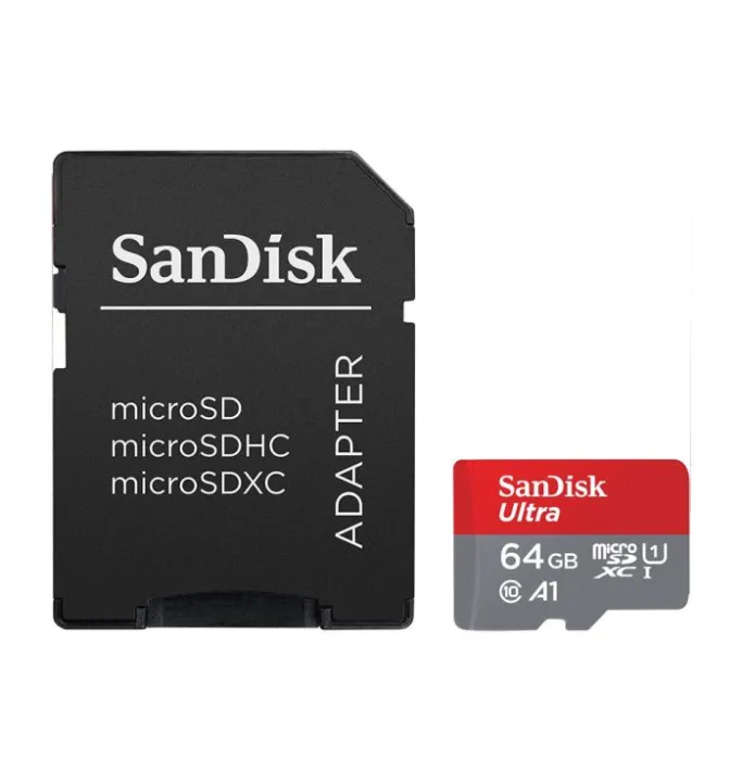 SanDisk Ultra 64Gb Micro SDXC UHS-I Memory Card 100MB/s Class 10 With Adapter