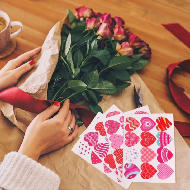 Self%20Adhesive%20Party%20Gift%20Label%20Stickers-%20Valentine'S%20Day%20Party%20Cake%20Baking%20Stickers-%20DIY%20Greeting%20Card%20Gift%20Heart%20Stickers-%20Valentine'S%20Day%20Envelope%20Sealing%20Sticker%20-%20Image%203