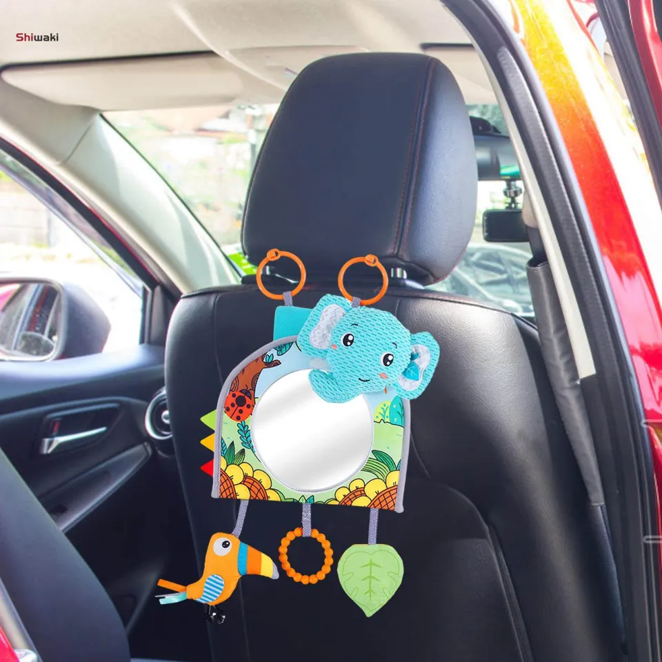 Baby Mirror Toy for Car Cute Time Toys Backseat Mirror Rear Facing Mirror Rattle for Back Seat Daraz.lk