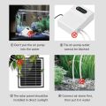 Solar powered fish tank oxygenation pump with battery panel/tube/stone. 