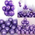 Purple Chrome Balloons 10Pcs for birthday party celebration, bridal shower, wedding, baby shower helium balloons purple. 