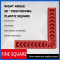 90 Degree Right-Angle Ruler Plastic Woodworking Right Angle Auxiliary Positioner Carpenter Square Rulers Measuring Tools. 