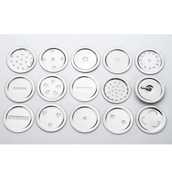 Hand%20Press%20Murukku%20Maker/Idiyappam%20maker/Noodles/Cookies%20Stainless%20Steel%20Kitchen%20Press%20with%2015%20Different%20Types%20of%20Jalies%20-%20Image%205