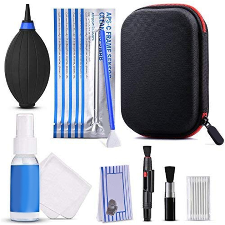 9PCS Camera Cleaner Kit DSLR Lens Digital Camera Cleaning Set for SLR ...
