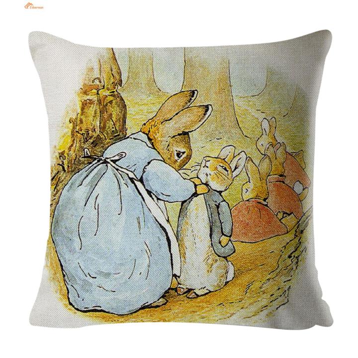 Ethereon Cushion Cover Adorable Flopsy Bunny Cushion Cover