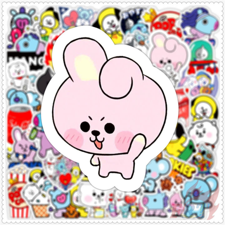 50Pcs/Set%20%E2%9D%89%20BTS%20BT21%20Series%2004%20Stickers%20%E2%9D%89%20DIY%20Mixed%20Waterproof%20Fashion%20Doodle%20Decals%20Stickers%20-%20Image%206