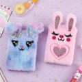 Animal Themed Notebook Pocket-Sized Diary Cute Plush Notebook Kawaii Diary Book Portable Notepad For School. 