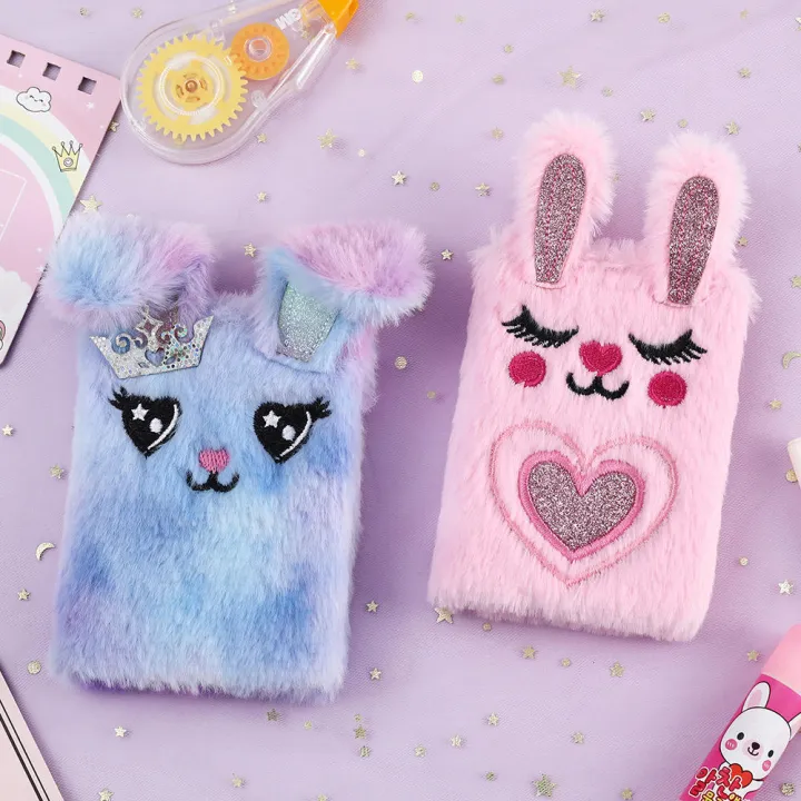 Compact%20size%20Bunny%20plush%20diary%20Fluffy%20Soft%20material%20Kawaii%20design%20Cartoon%20notebook%20Multiple%20colors%20Durable%20packaging%20Portable%20notepad%20for%20School%20Office%20Daily%20planning%20Writing%20journal%20Gift%20idea%20-%20Image%205