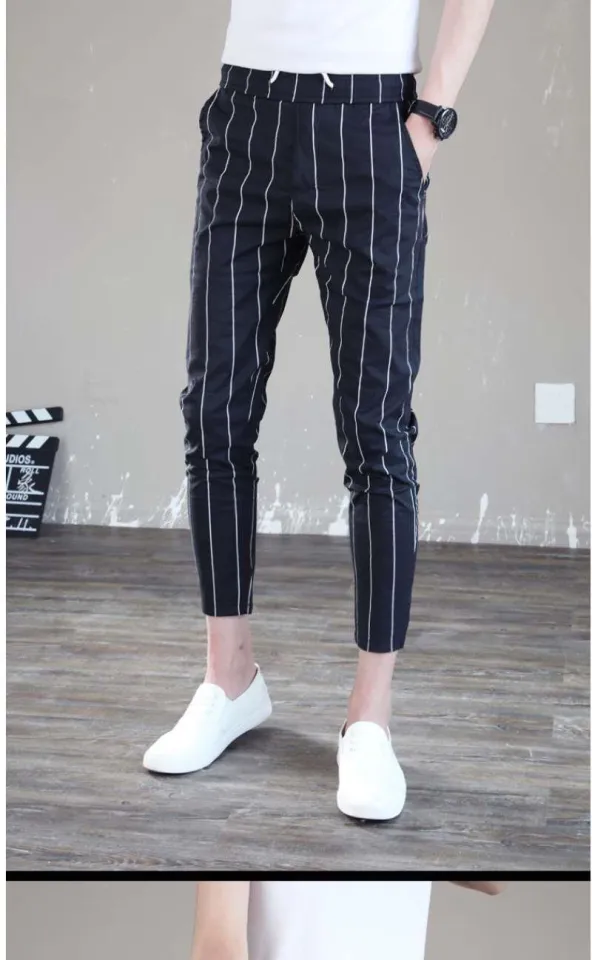 Vertical shops striped skinny pants