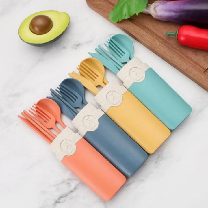 【HOT】 5Pcs/Set High Quality Chopsticks Portable Cutlery Set With Storage Box Reusable Outdoor Household Tableware Cutlery Set