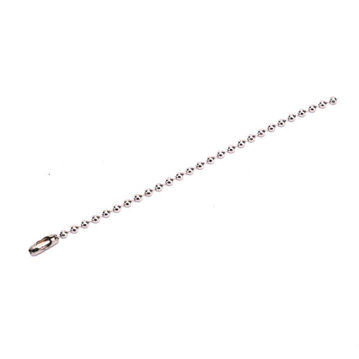 10Pcs%203.5"%20Long%200.09"%20Bead%20Dia%20Connector%20Clasp%20Ball%20Chain%20Keychain%20DIY%20ZHANGNA%20-%20Image%204