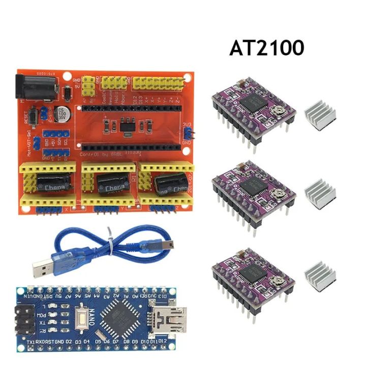 CNC%20Shield%20V4%20Expansion%20Board%20+NANO%203.0%20with%20usb%20for%20Arduino+3pcs%20Stepper%20Motor%20Driver%20A4988/DRV8825/AT2100%20Kit%20for%203D%20Printer%20-%20Image%203