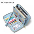 【BestGO】Women Wallet Wristlet Leather Ladies  Bifold Clutch Checkbook Credit Card Holder Organizer Purse. 