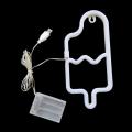 Party Led Light Led Neon Ice Cream Lamp Wall Art Decoration Decorative Neon Light. 