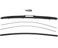 wiper 14" soft windshield Hybrid wiper blade Stainless Steel Sheet and natural rubber. 