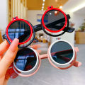 Lovely Children's Flip Sunglasses Cartoon Children Sun Glasses Fashion Round Boys Girls UV-Protection Shades Eyewear UV400. 