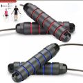 Jump Rope Speed Skipping Fitness Adjustable Exercise Boxing Gym Workout Black. 