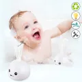 【HOT】 ZHENDUO Baby Bath Toys Whale Automatic Spray Water Bath Toy With LED Light Sprinkler Bathtub Shower Toys For Toddlers Kids Boys. 