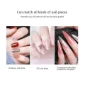 240Pcs Transparent Fake Nails Pink Jelly Double Sided Adhesive Ultra-Thin Tape Creek. 