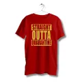 Straight outta quarantine red Tshirt  unisex  men  women  tees  designer tees  crew neck  silver white  red  blue  black. 