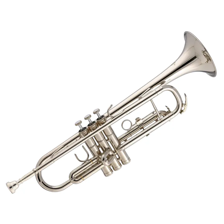 SUZUKI%20Silver%20Plated%20Musical%20Trumpet%20Bb%20Pitch%20Silver%20With%20Case%20Mouthpiece%20Nicely%20Tuned%20Instrument%20For%20Beginner%20Student%20Professional%20-%20Image%203