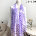 Hot Fashion Women Foulard Bandana Dot Scarf Chiffon Georgette Long Shawl Summer Scarf Sunscreen Elegant. 