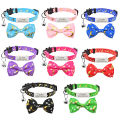 Personalized Cute Cat Collar Name Tag Custom Nameplate Safety Breakaway Star Moon Bowknot Cat Collar Bell Necklace. 