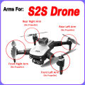 Original S2S Drone Motor Arm Spare Part Front / Rear Arm Left / Right Arm with Brushless Motor Engine Part LS-S2S Accesory. 