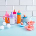 Fit 18 inch Baby New Born American Doll Accessories Girl Magic Milk Bottle Pacifier Juice Bottle Doll Comfort Toy For Baby Gift. 