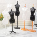 【Footprint】 Bview Art 27.5CM High White Black Model Rack Mannequin Hanger, Plastic Doll Mannequin Display Stand. 